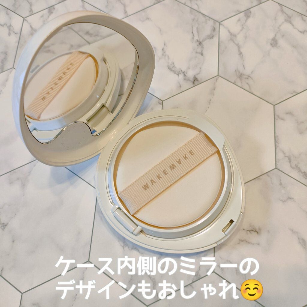 ビーガンクリーンピュアカバークッション/wakemake/クッションファンデーションを使ったクチコミ(6枚目)