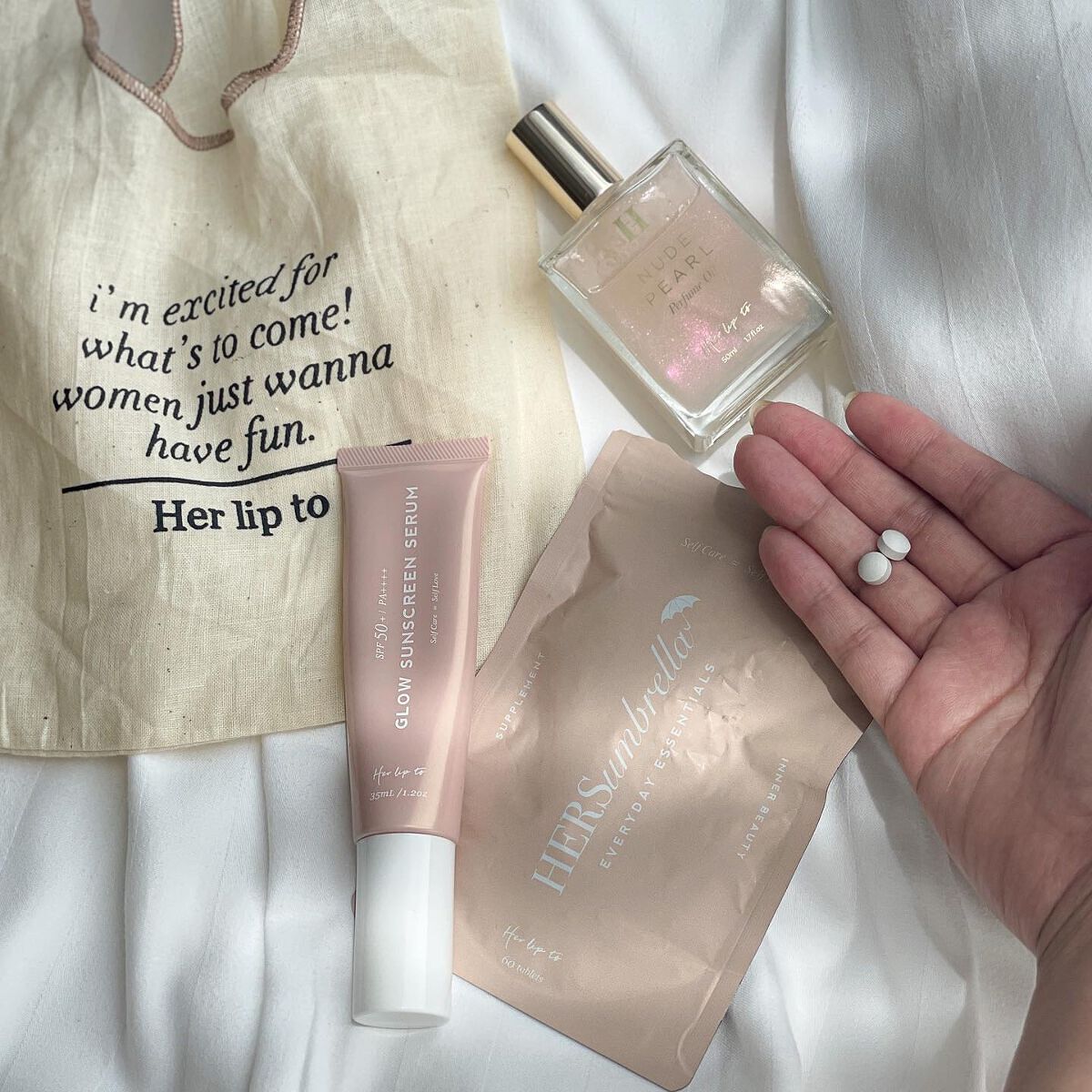 グロウサンスクリーンセラム/Her lip to BEAUTY/日焼け止めローションを使ったクチコミ（1枚目）