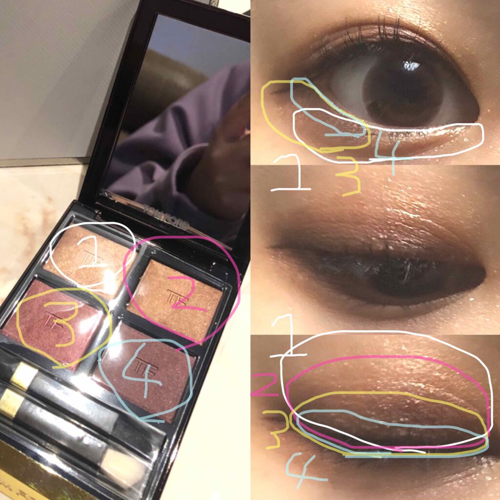 アイ カラー クォード/TOM FORD BEAUTY/アイシャドウパレットを使ったクチコミ（2枚目）