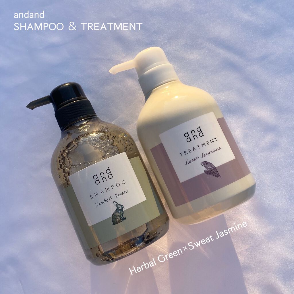 ときめく スウィートジャスミンの香り トリートメント ポンプ(480ml)/and and/洗い流すヘアトリートメントを使ったクチコミ（1枚目）