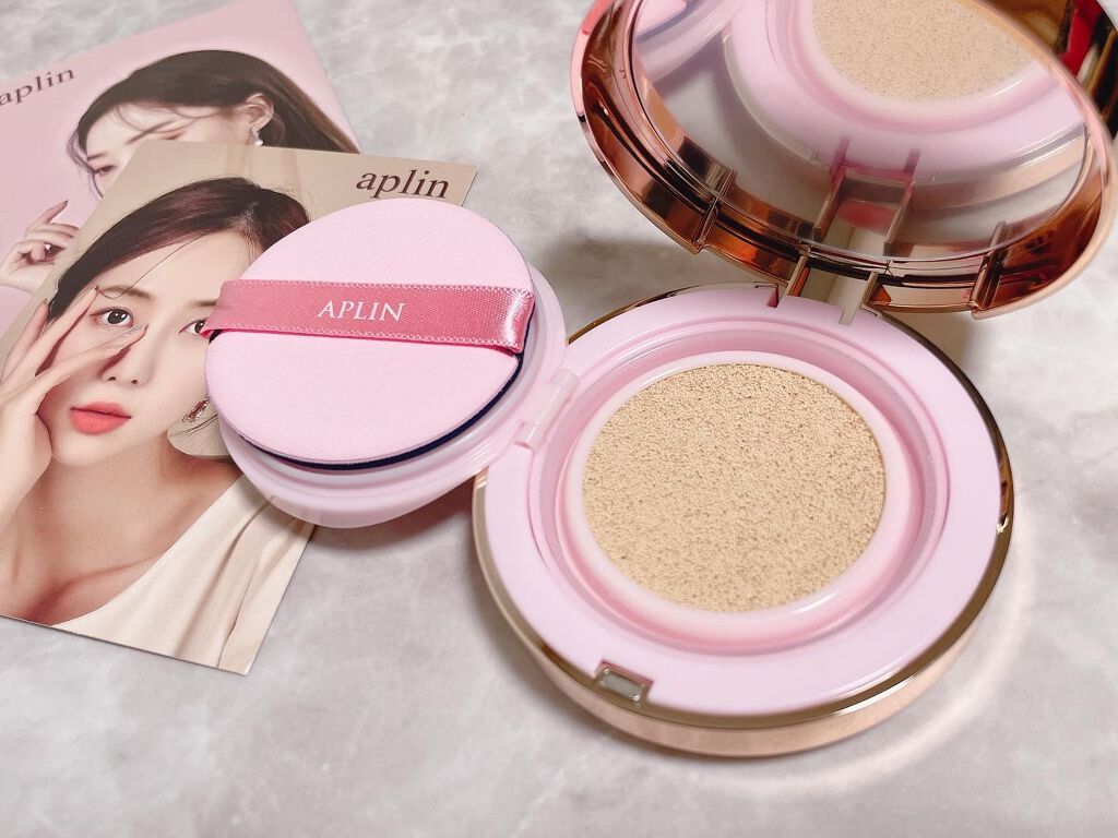 ピンクティーツリーカバークッション/APLIN/クッションファンデーションを使ったクチコミ(3枚目)