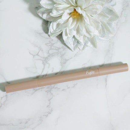 仕込みアイライナー 01 無限ブラウン/Fujiko/リキッドアイライナーを使ったクチコミ(1枚目)