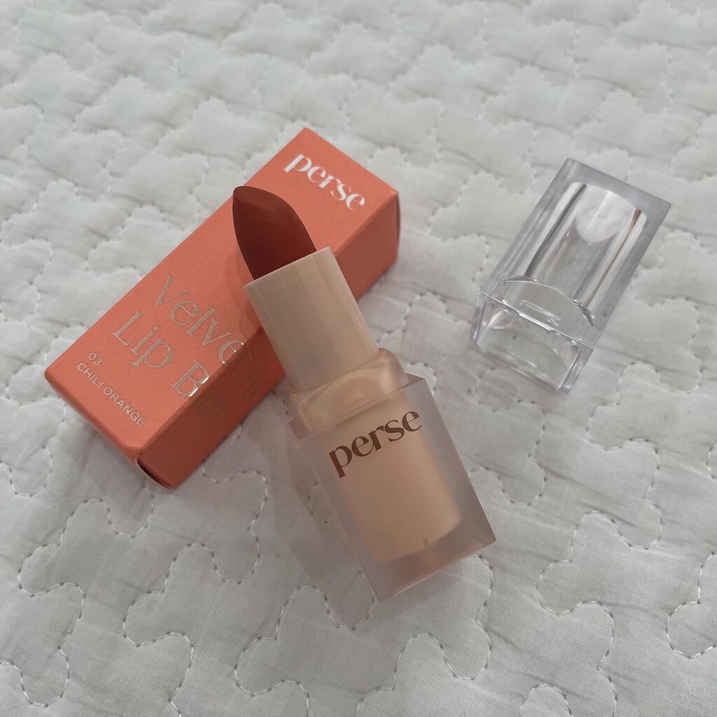 ベルベットフィックスリップバーム/perse/リップバームを使ったクチコミ(1枚目)