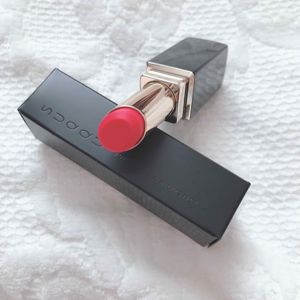 モイスチャー リッチ リップスティック 05 恍華 -HIKARIBANA/SUQQU/口紅を使ったクチコミ（1枚目）