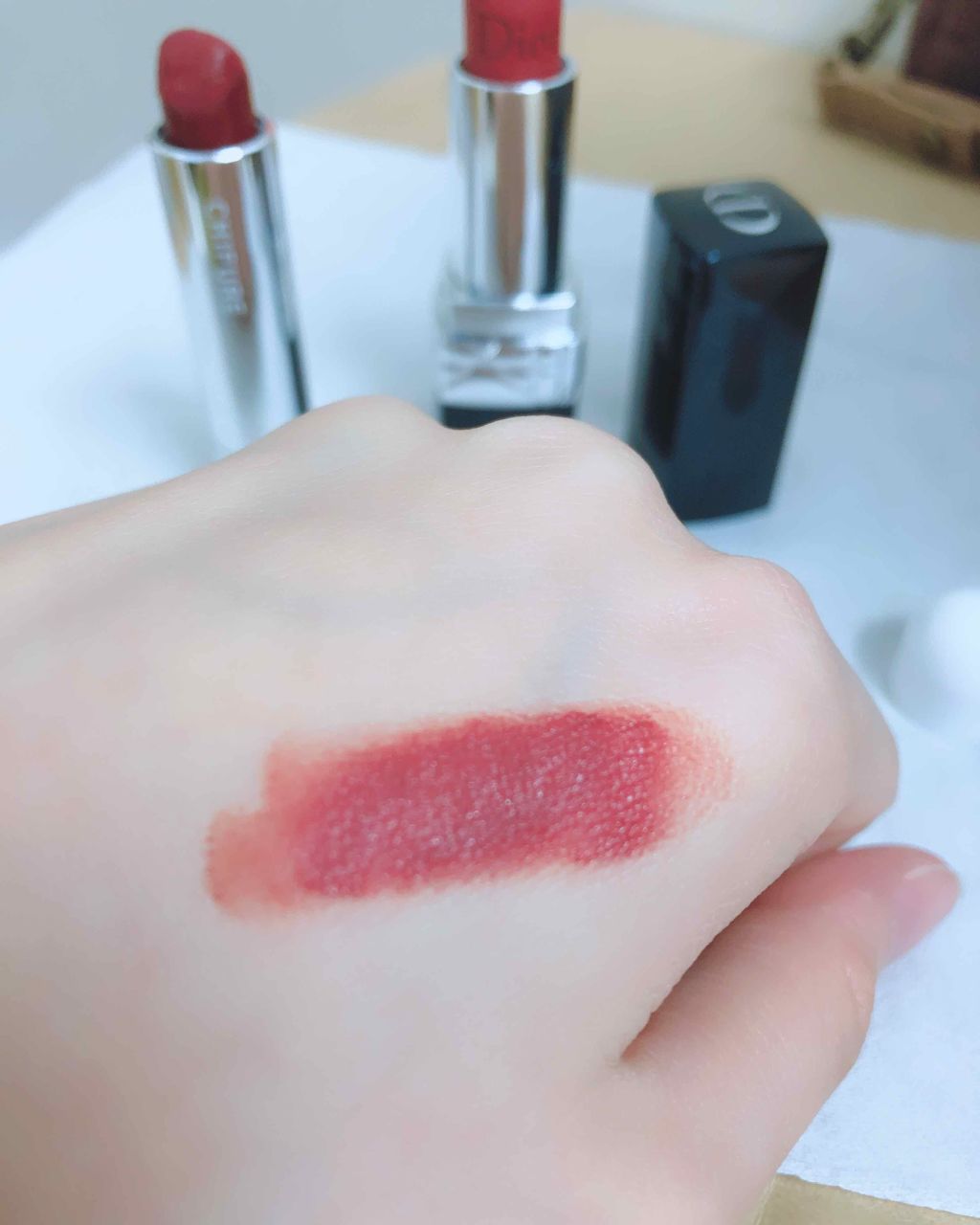 ルージュ ディオール マット/Dior/口紅を使ったクチコミ（3枚目）