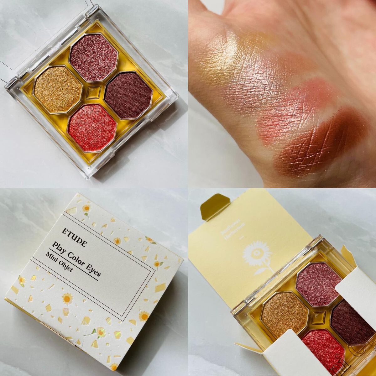 プレイカラーアイズ ミニオブジェ/ETUDE/アイシャドウパレットを使ったクチコミ（3枚目）
