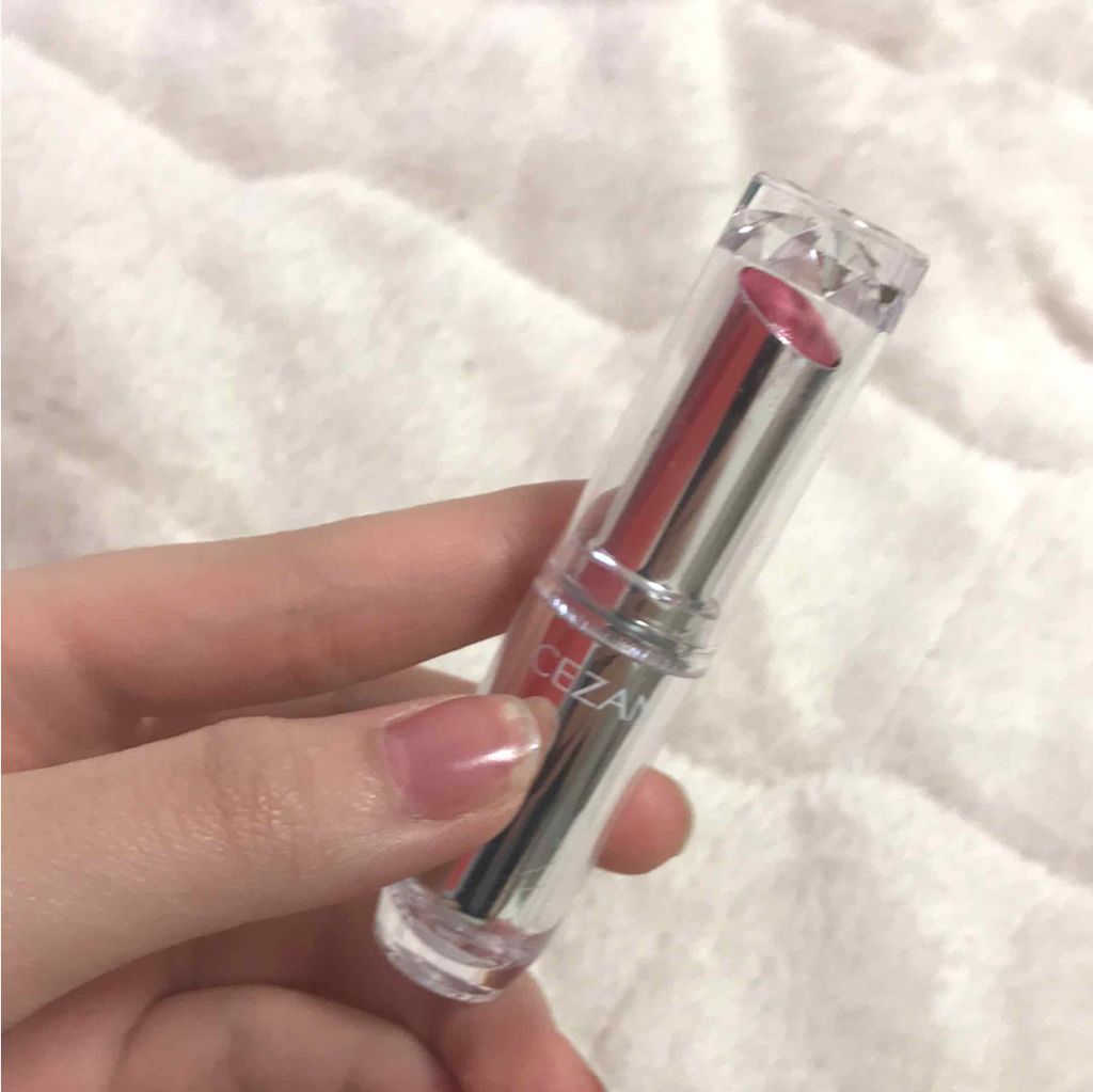 ラスティンググロスリップ/CEZANNE/口紅を使ったクチコミ（2枚目）