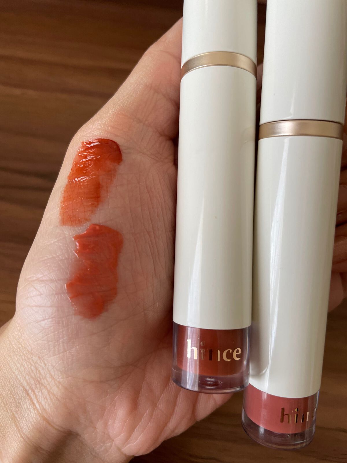 ムードインハンサーウォーターリキッドグロウ/hince/口紅を使ったクチコミ(2枚目)
