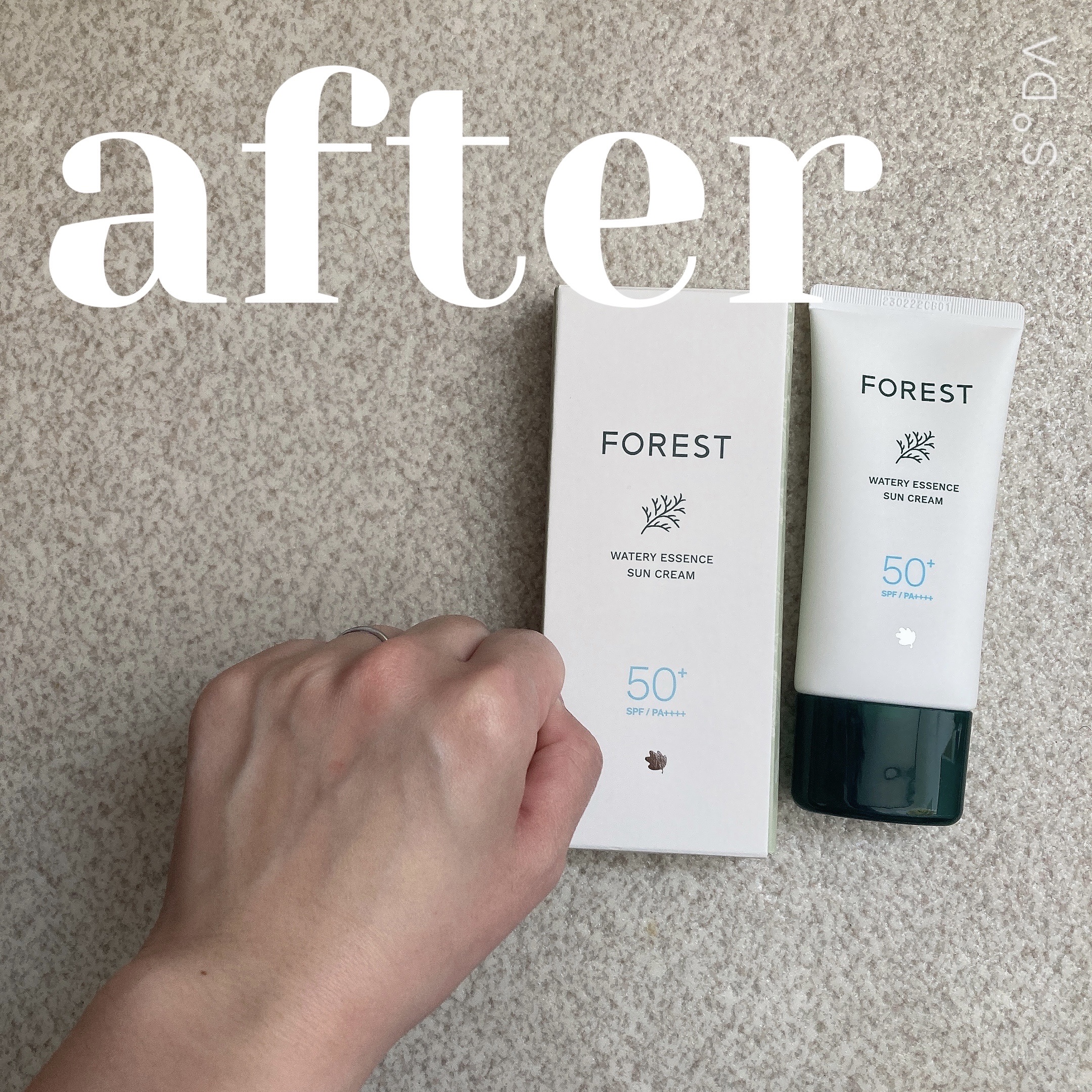 フォレスト マイルドカーミングサンクリーム/FoRest by Greenfinger/日焼け止めクリームを使ったクチコミ（3枚目）