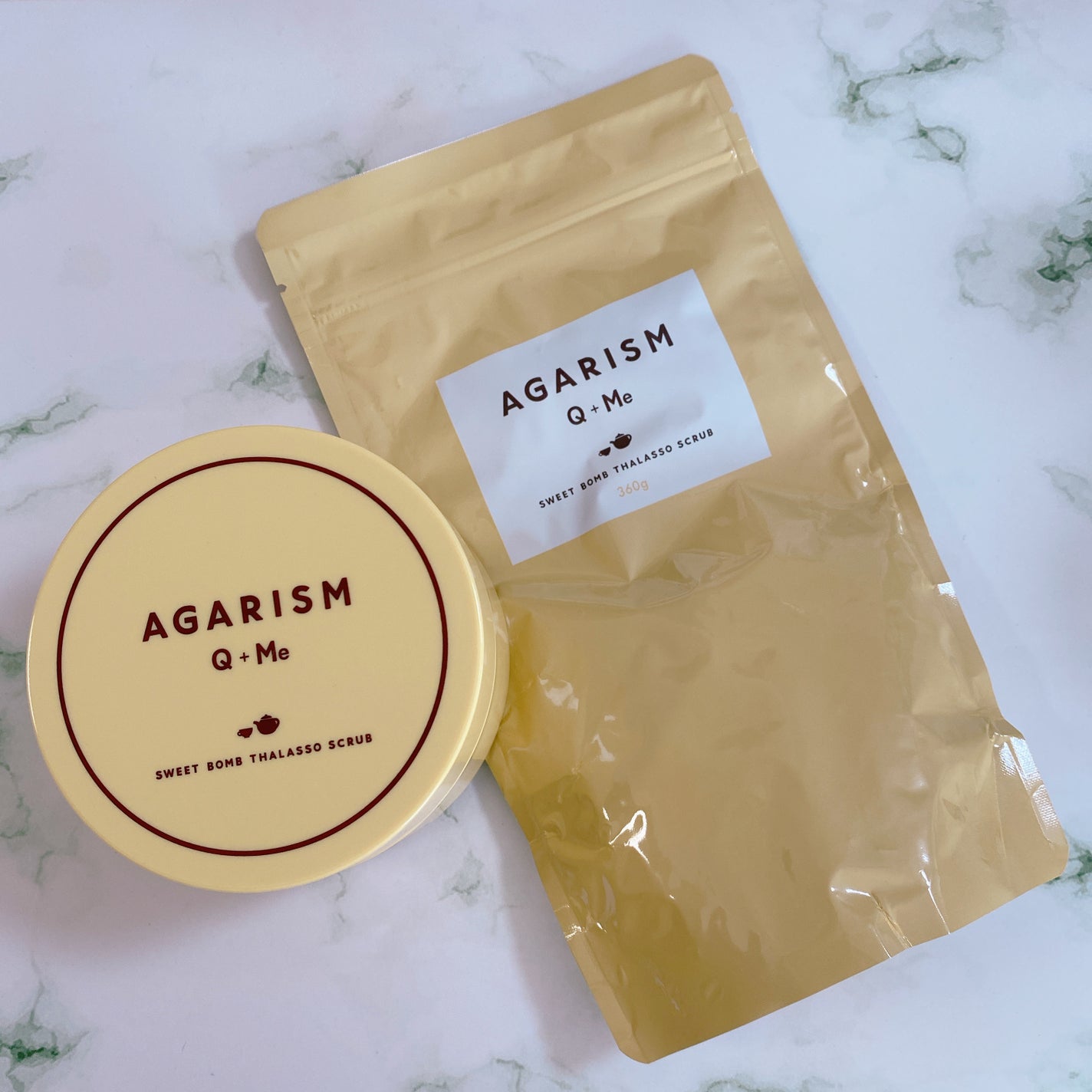Q+Me スウィートボムタラソスクラブレモンティーの香り/AGARISM/バスト・ヒップケアを使ったクチコミ(5枚目)