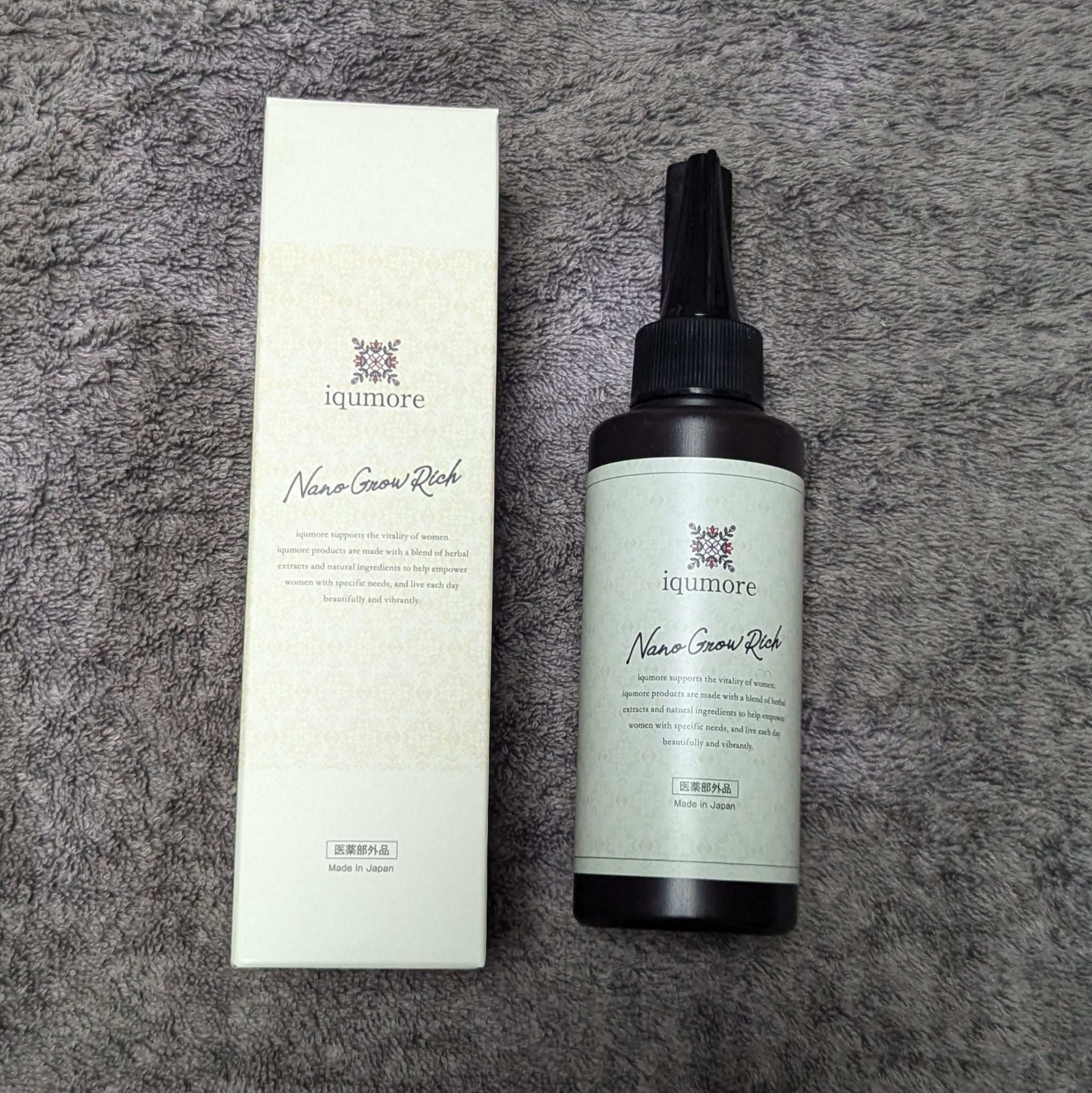 ナノグロウリッチ/iqumore/頭皮ローションを使ったクチコミ（1枚目）