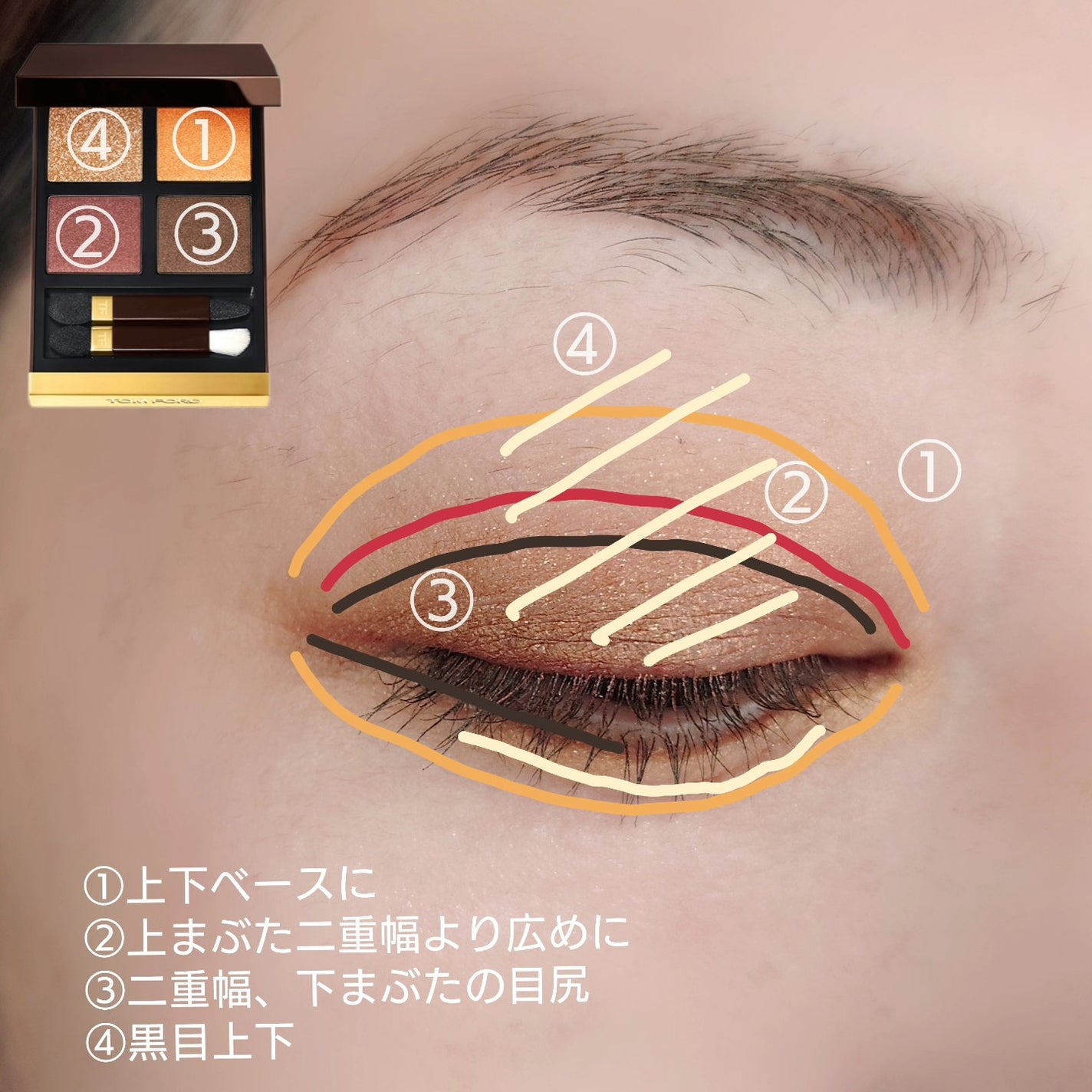 アイ カラー クォード/TOM FORD BEAUTY/アイシャドウパレットを使ったクチコミ(4枚目)