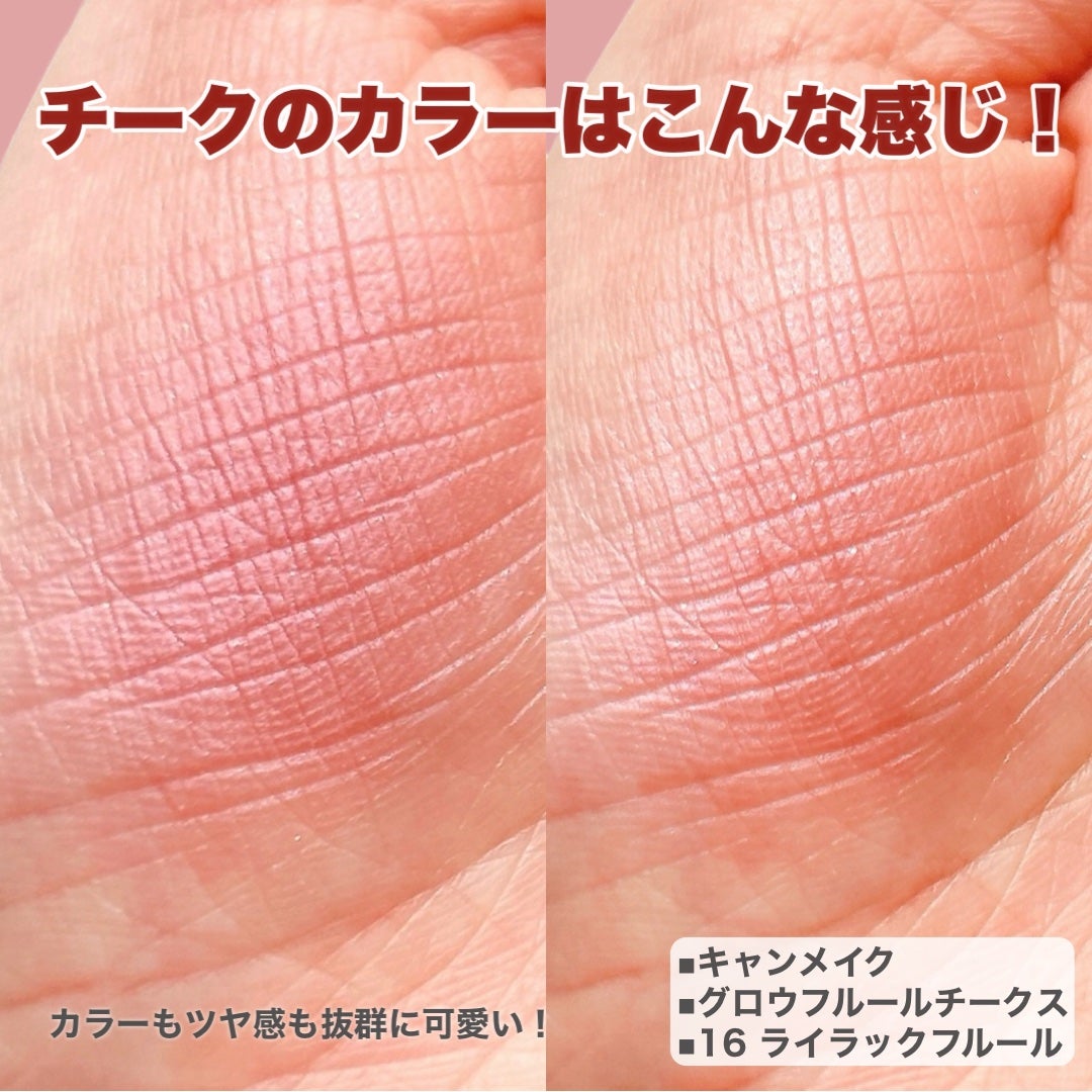 グロウフルールチークス/キャンメイク/パウダーチークを使ったクチコミ(5枚目)
