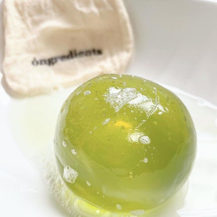 Jeju Green Tea Cleansing Ball/Ongredients/洗顔石鹸を使ったクチコミ(5枚目)