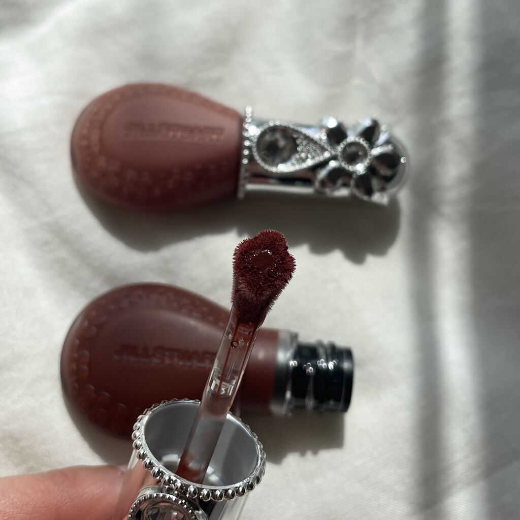 ジルスチュアート ブルームドロップ リップ＆チーク シフォン 08 cassis bubbles/JILL STUART/リキッドチークを使ったクチコミ（3枚目）