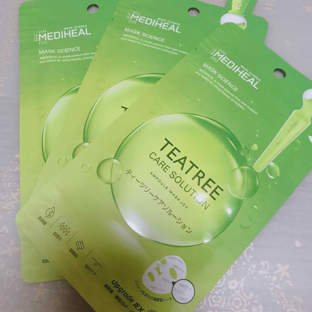 ティーツリーケアソリューション アンプルマスクJEX/MEDIHEAL/シートマスク・パックを使ったクチコミ（2枚目）