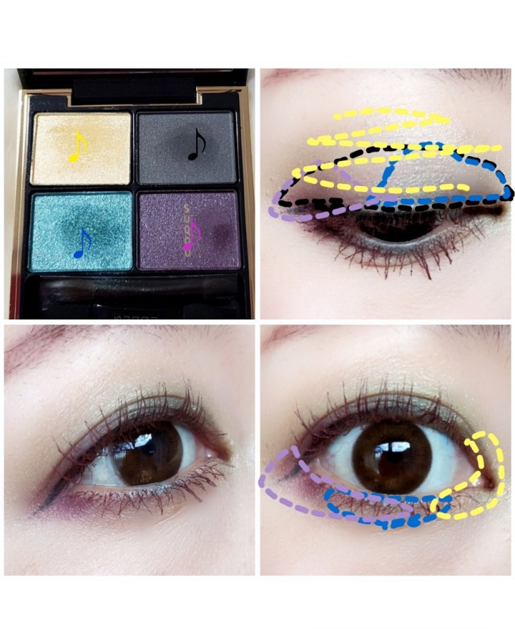 デザイニング カラー アイズ/SUQQU/アイシャドウパレットを使ったクチコミ（3枚目）