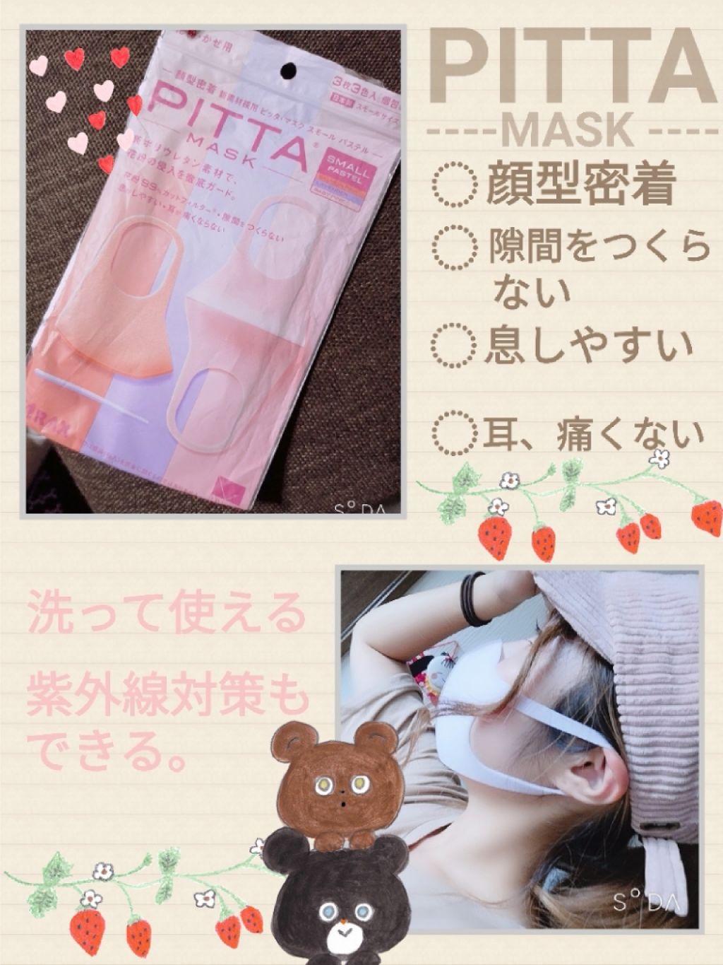 PITTA MASK/アラクス/マスクを使ったクチコミ（1枚目）