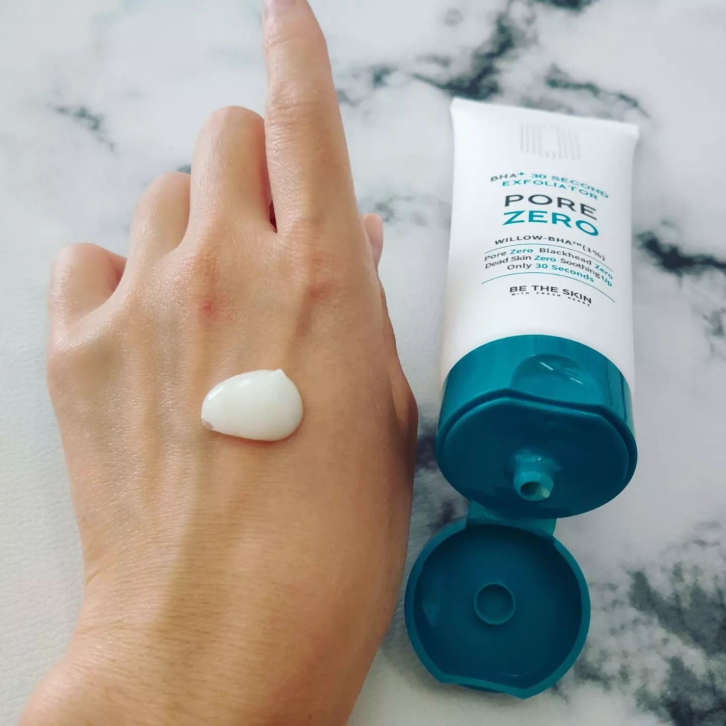 BHA+ PORE ZERO 30 SECOND EXFOLIATOR/be the skin/ピーリングを使ったクチコミ(3枚目)