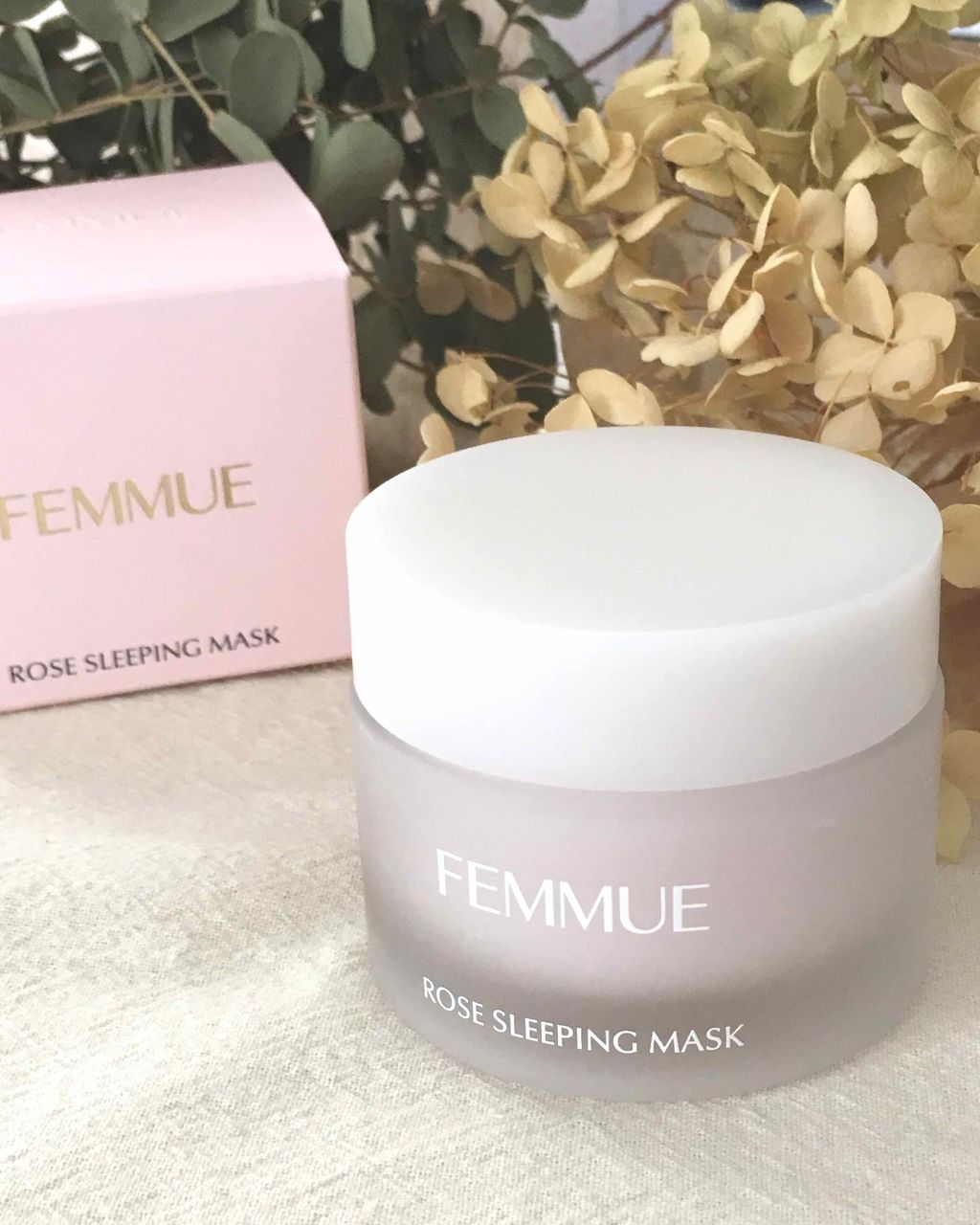ローズウォーター スリーピングマスク/FEMMUE/フェイスクリームを使ったクチコミ(1枚目)