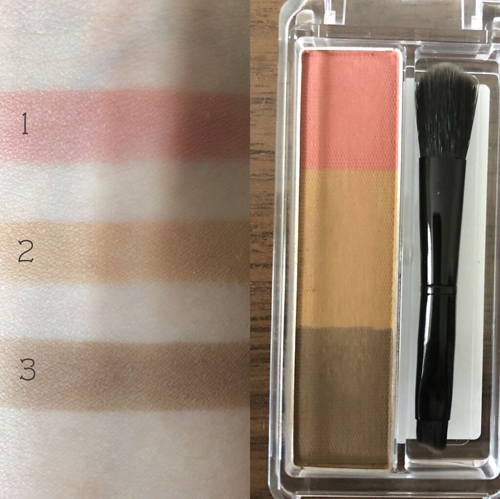 アイブロー パウダー/ちふれ/パウダーアイブロウを使ったクチコミ（2枚目）