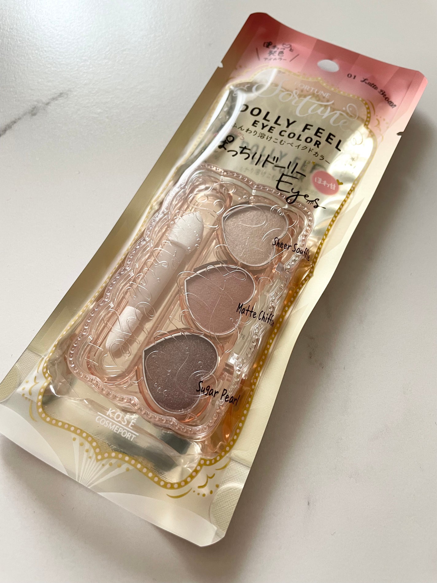 ドーリーフィール アイカラー/フォーチュン/アイシャドウパレットを使ったクチコミ(2枚目)