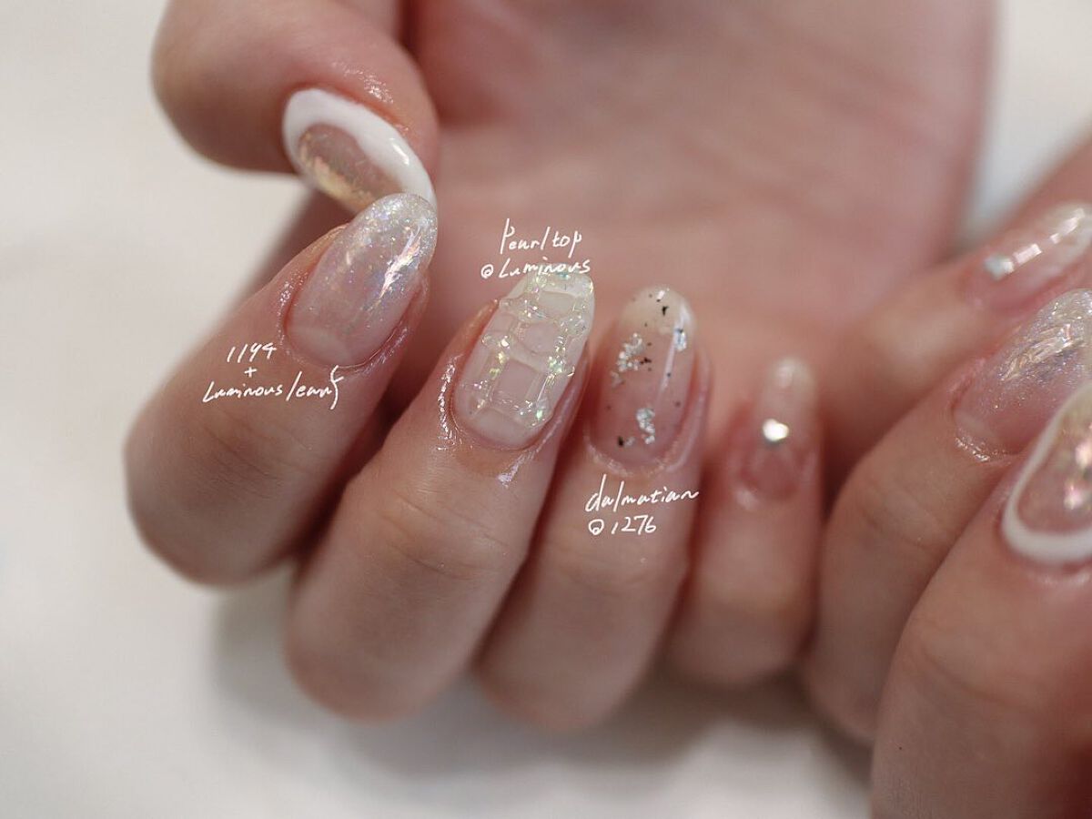 𝐍𝐚𝐢𝐥𝐢𝐬𝐭🦋𝐭𝐨-𝐦𝐚, on LIPS 「𓆝˜˷design...Whiteで綺麗めニュアンス♡@ic..」(1枚目)