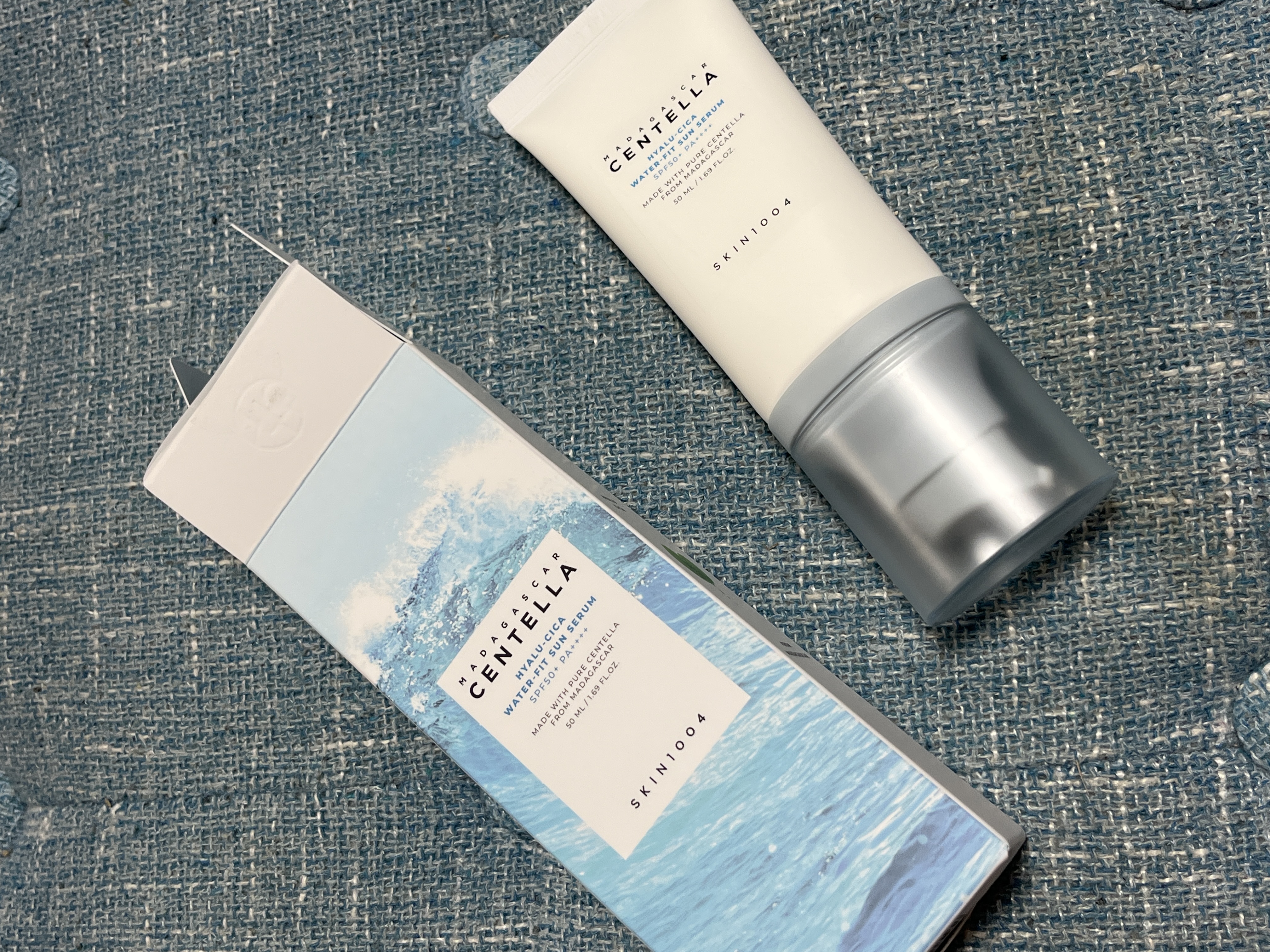 ヒアルーシカ ウォーターフィット サンセラム/SKIN1004/日焼け止めローションを使ったクチコミ（1枚目）