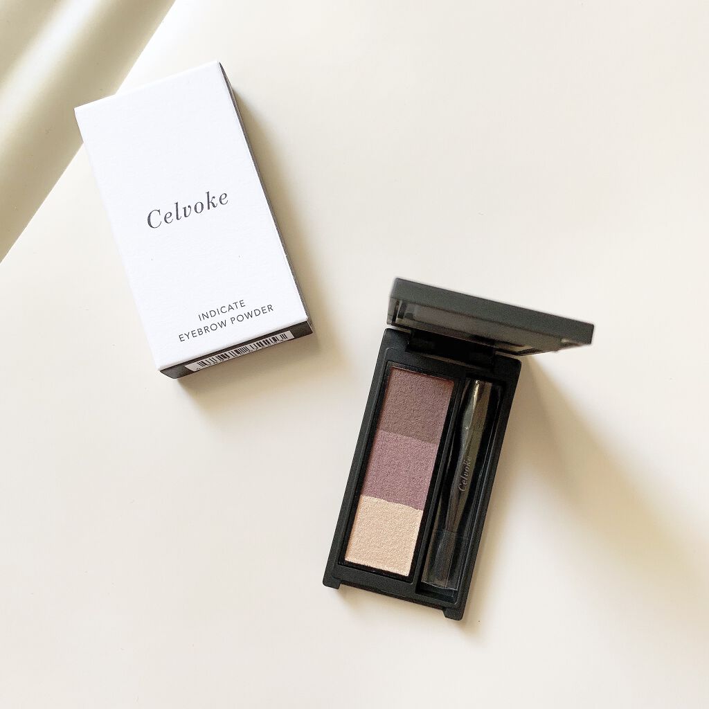 セルヴォーク インディケイトアイブロウパウダー 03 パープルブラウン/Celvoke/パウダーアイブロウを使ったクチコミ（1枚目）
