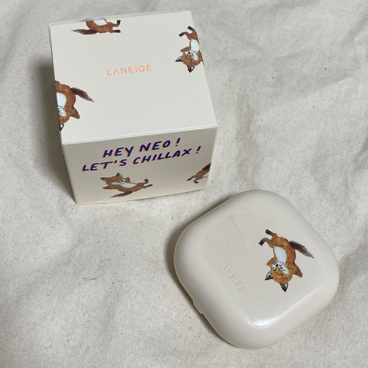 メゾンキツネ コラボ ネオクッション/LANEIGE/クッションファンデーションを使ったクチコミ（1枚目）