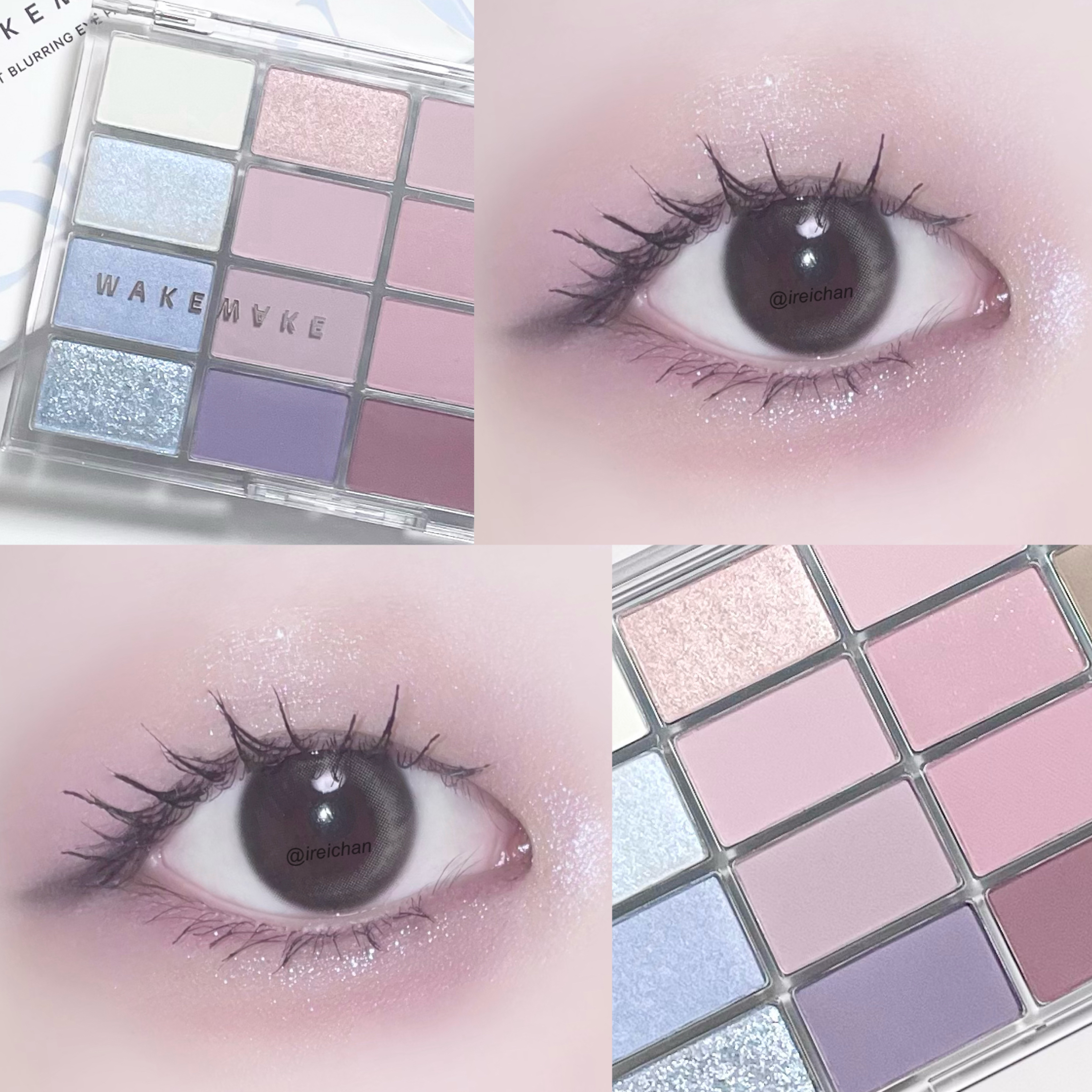 ソフトブラーリングアイパレット/wakemake/アイシャドウパレットを使ったクチコミ（2枚目）