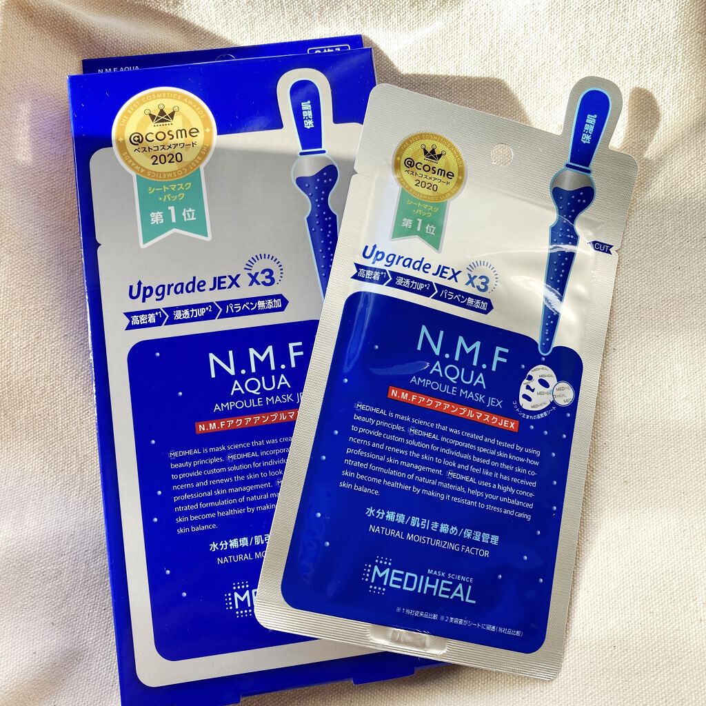 

保湿力が神ってる✨

【MEDIHEAL　N.M.FアクアアンプルマスクJEX】

✂ーーーーーーーーーーーーーーーーーーーー

LIPSで初買い物しました！
友達の誕生日にあげようと思っていたので
ちょうど外に出ずに買えて良かったです