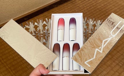 フロストビトゥン キス ラスターガラス リップスティック×5: フレッシュ シェード/M・A・C/メイクアップキットを使ったクチコミ(2枚目)