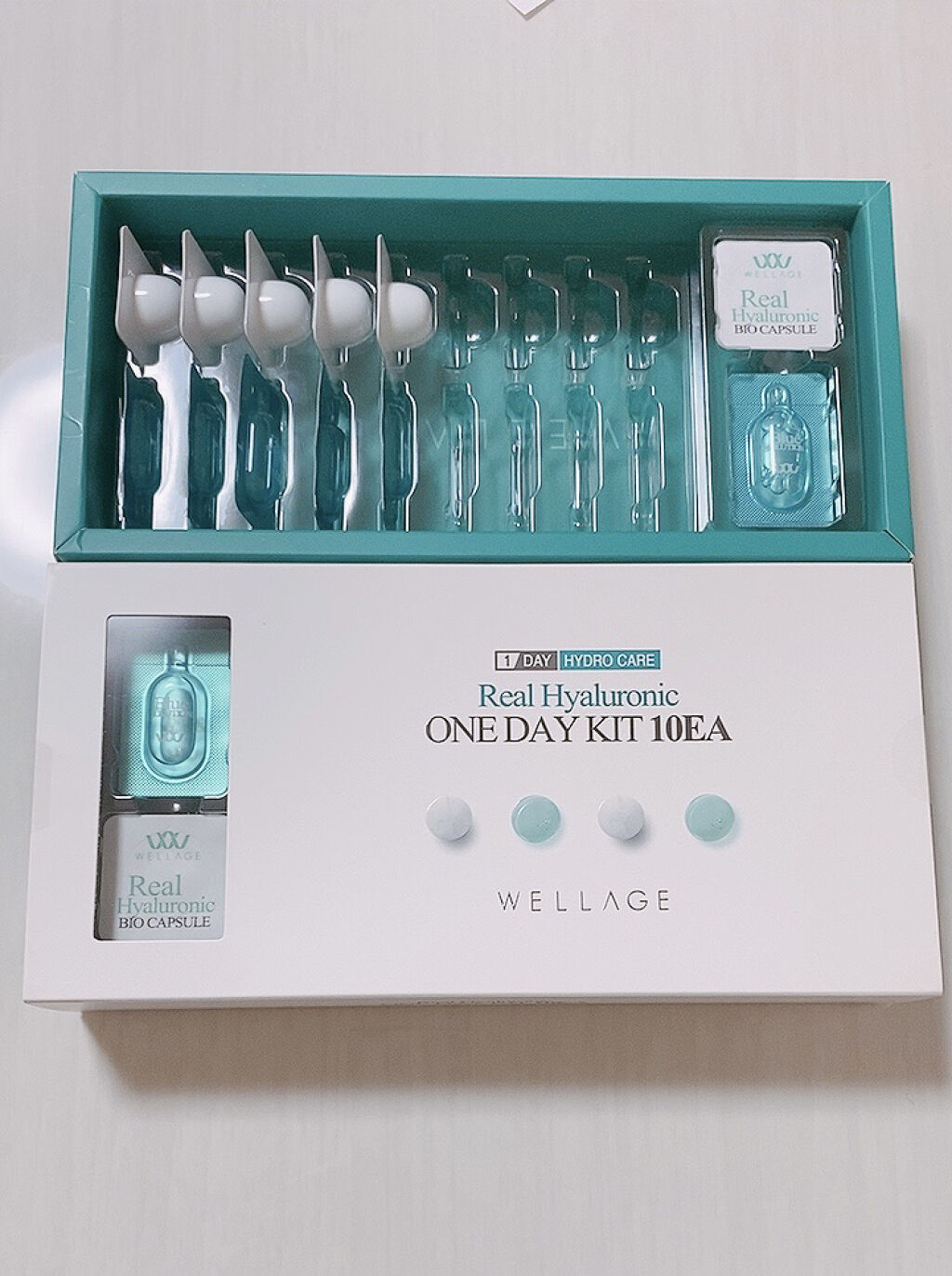 リアルヒアルロニック ブルーワンデーキット/Wellage/美容液を使ったクチコミ（1枚目）