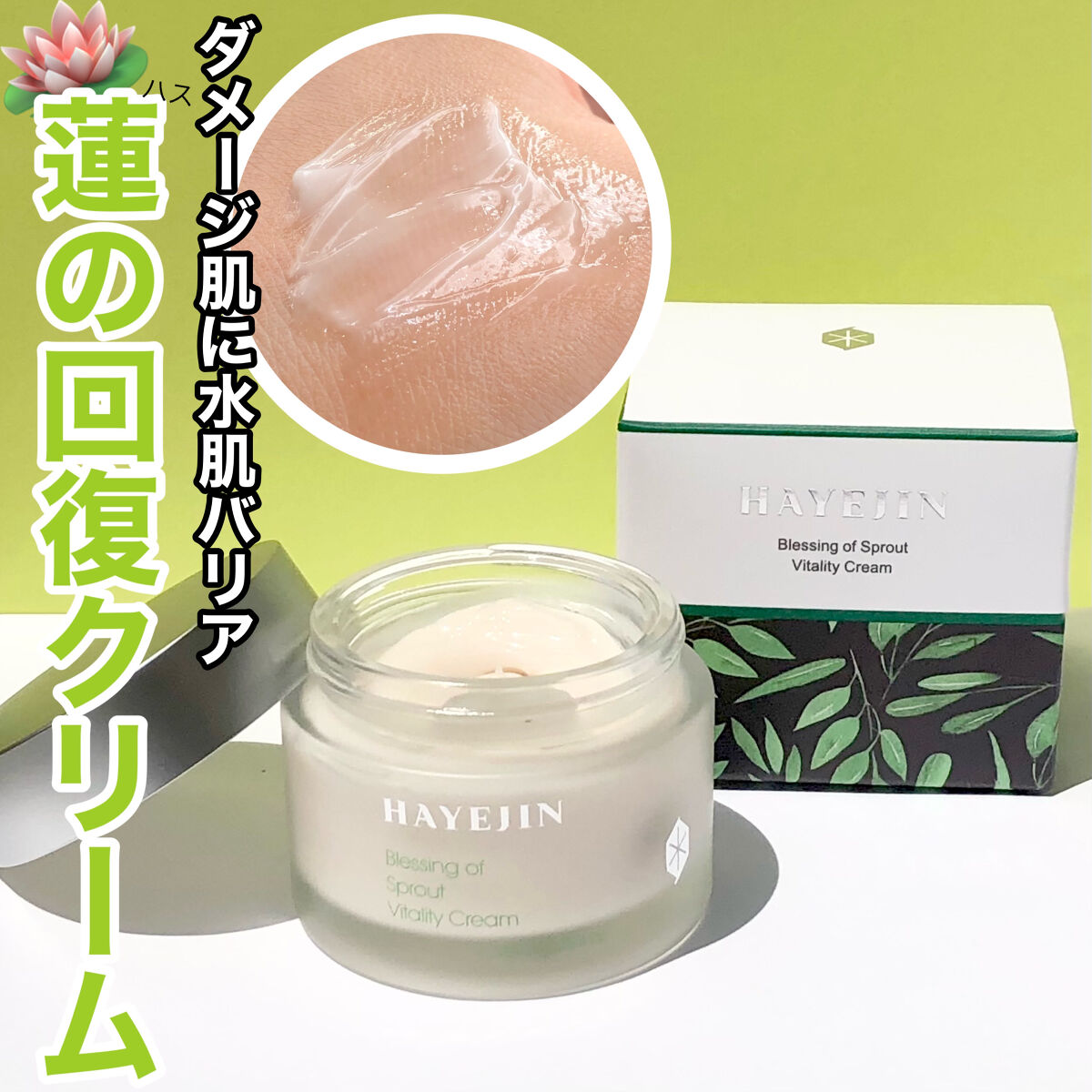 ブレッシングオブスプラウトバイタリティークリーム/HAYEJIN/フェイスクリームを使ったクチコミ（1枚目）