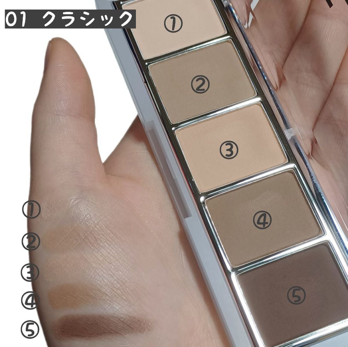 リターントゥーベーシックシャドウパレット/ABOUT TONE/アイシャドウパレットを使ったクチコミ(3枚目)