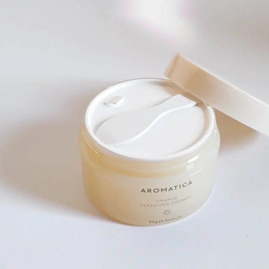 オレンジクレンジングシャーベット/AROMATICA/クレンジングバームを使ったクチコミ(4枚目)