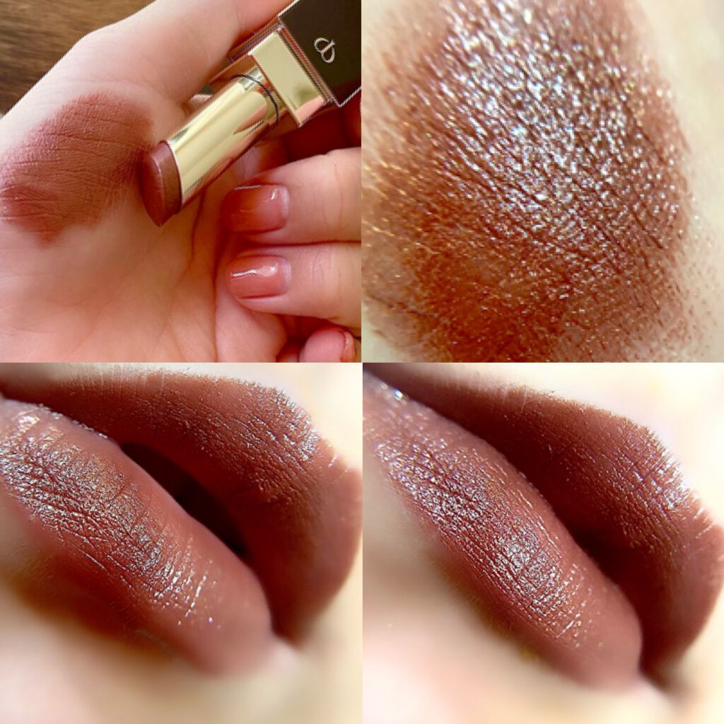  ルージュアレーブル エブルイサン 313 Go-Boldly Bronze/クレ・ド・ポー ボーテ/口紅を使ったクチコミ（2枚目）