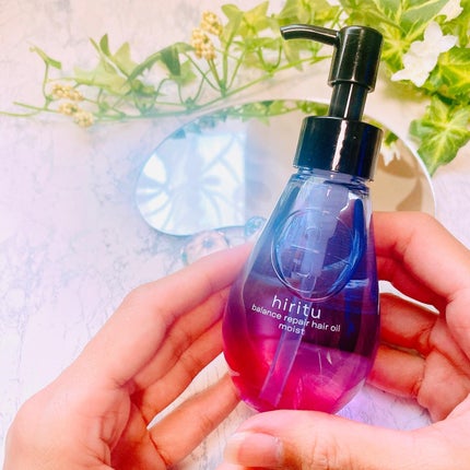 hiritu バランスリペアヘアオイル モイストのクチコミ「\うるぷるドロップ&生ケラチン✨/
ドロップ型もグラデーションなカラーも可愛すぎる
ヘアオ.....」(2枚目)