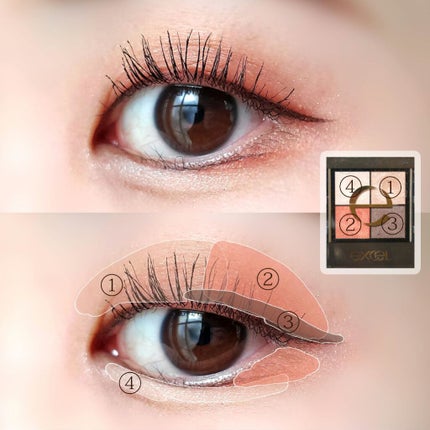 リアルクローズシャドウ/excel/アイシャドウパレットを使ったクチコミ(2枚目)