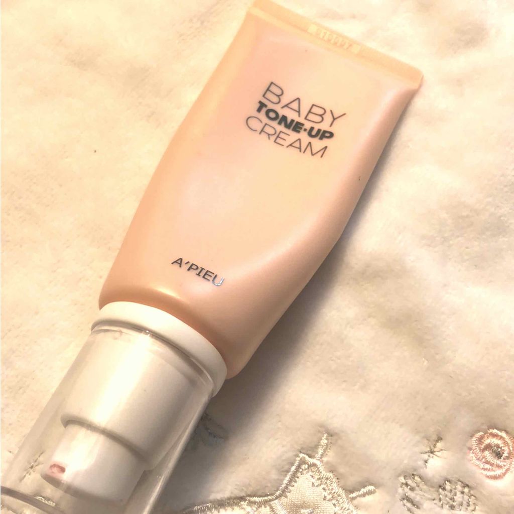 A’pieu ベイビートーンアップクリームのクチコミ「A’PIEU
BABY TONE-UP CREAM
新宿のクリマレで1200円程で購入したと思.....」（1枚目）