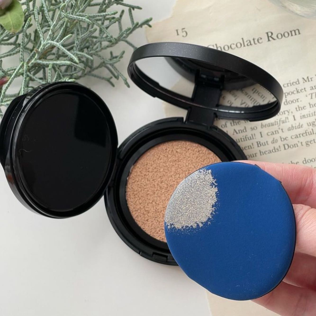 ベルベットジュエルクッション/BIVABOO/クッションファンデーションを使ったクチコミ（2枚目）