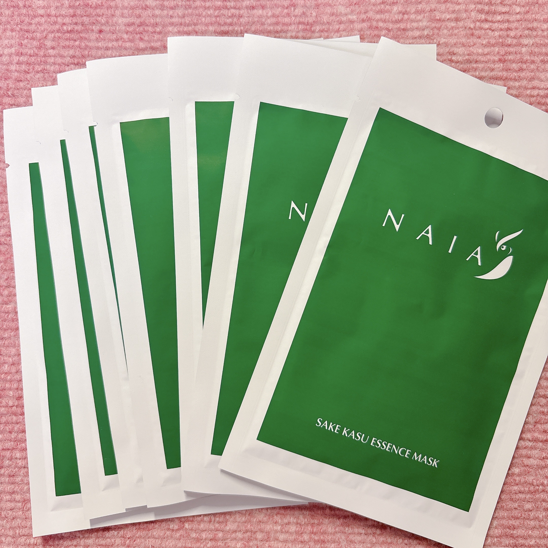 酒粕フェイスマスク 7枚入り（個包装）/NAIA/シートマスク・パックを使ったクチコミ（2枚目）