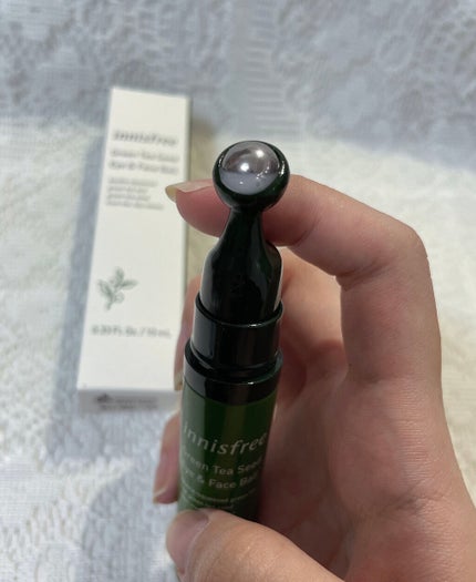 グリーンティーシード アイ&フェイスボール/innisfree/美容液を使ったクチコミ(3枚目)