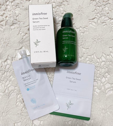 グリーンティーシード クリーム/innisfree/フェイスクリームを使ったクチコミ(2枚目)