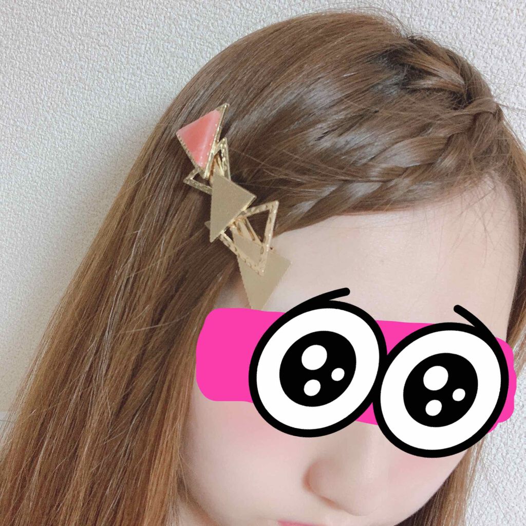 セリア バレッタ トライアングル シンプルカラー/セリア/その他化粧小物を使ったクチコミ（3枚目）