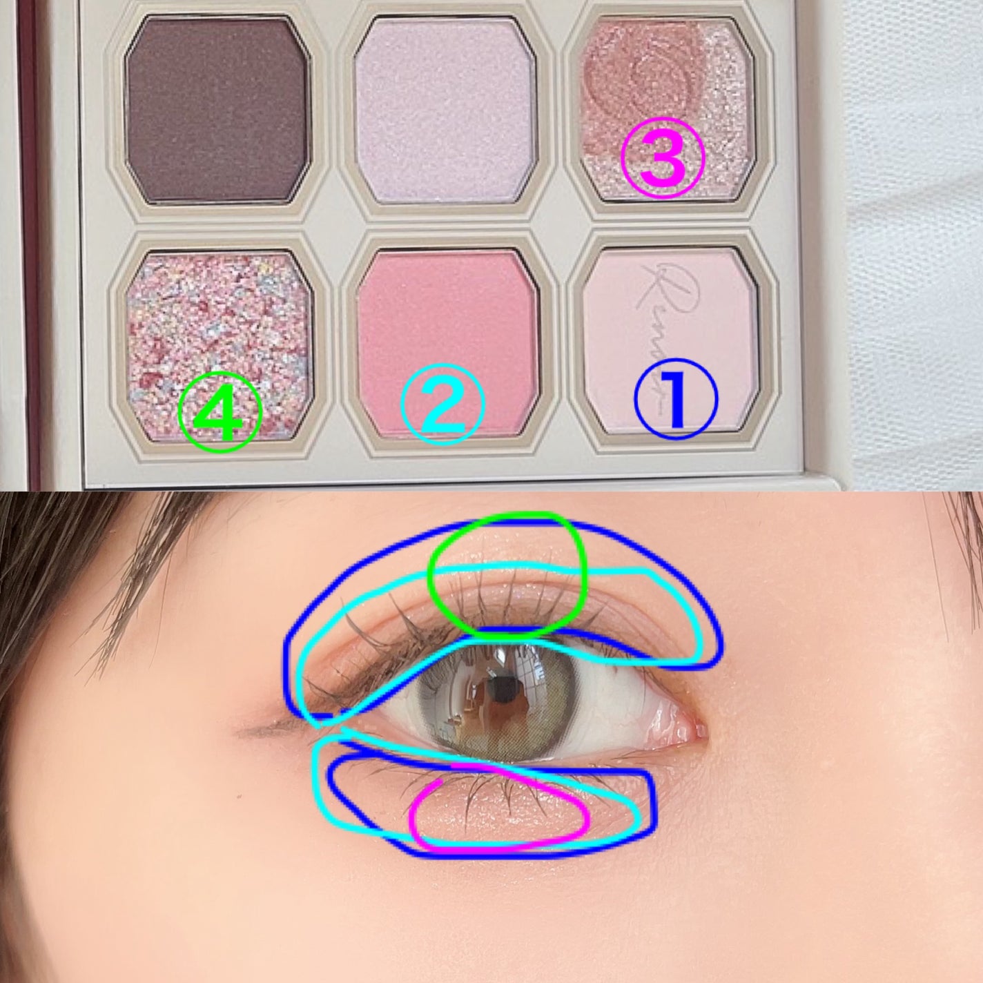 絵画アイシャドウパレット/MilleFée/アイシャドウパレットを使ったクチコミ(5枚目)