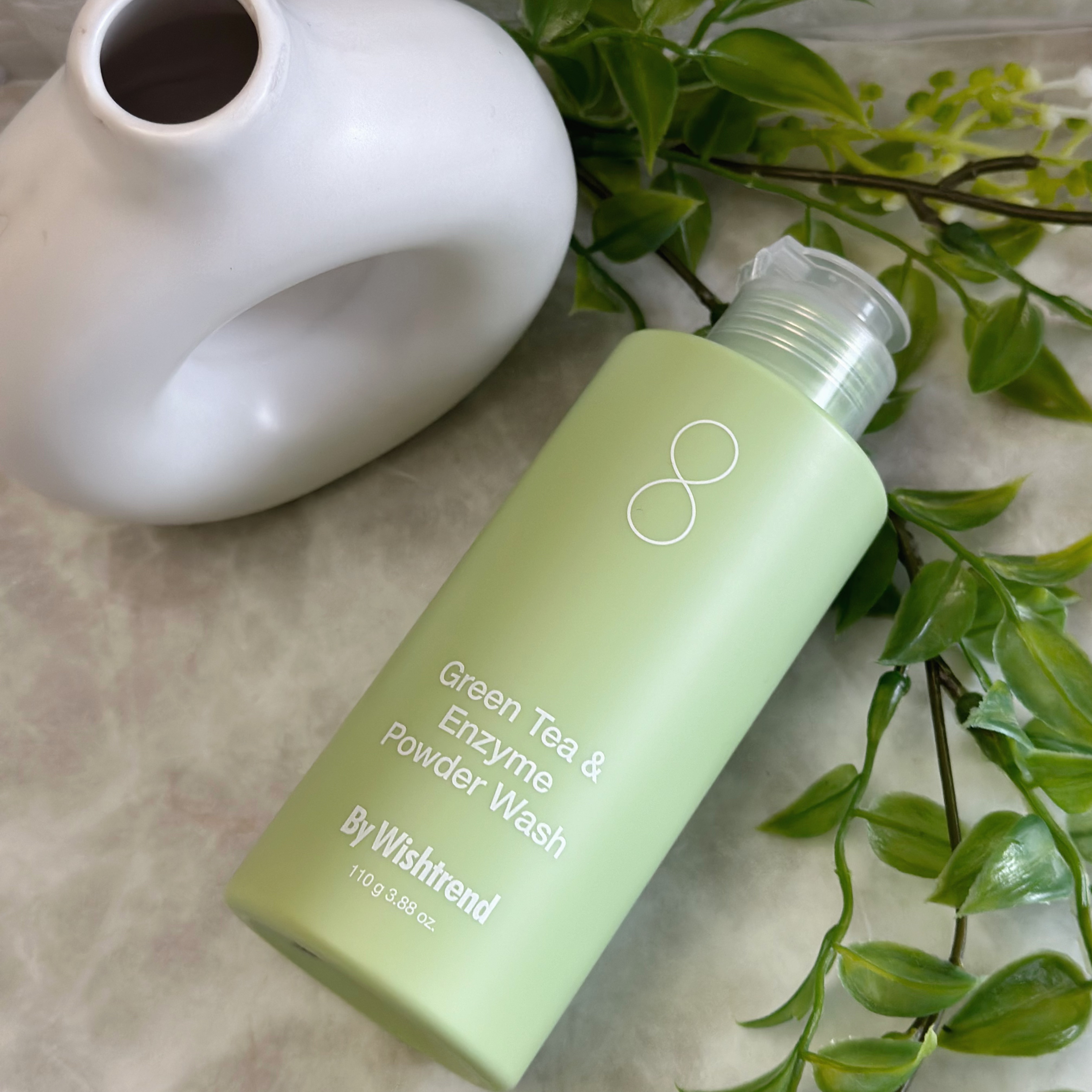 グリーンティー&エンザイムパウダーウォッシュ/By Wishtrend/洗顔パウダーを使ったクチコミ（3枚目）