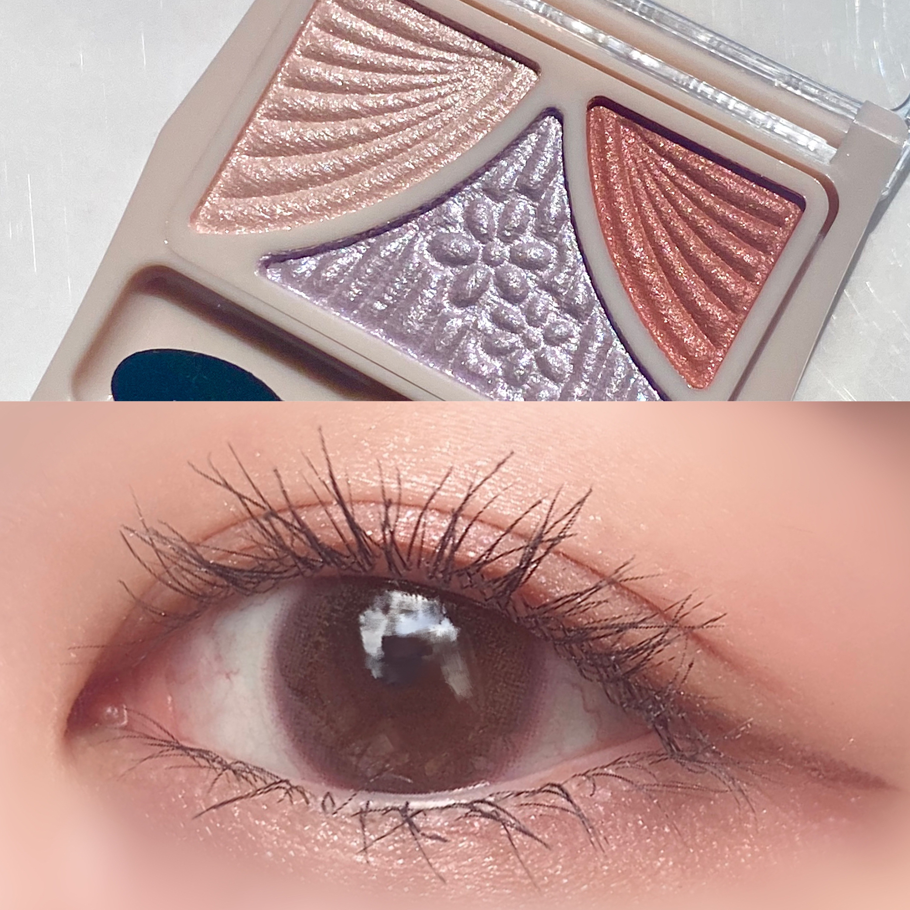 ジューシーピュアアイズ/キャンメイク/アイシャドウパレットを使ったクチコミ（3枚目）