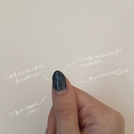 ムードペブルネイル 10 DUSK NABY(ダスクネイビー)/rom&nd/マニキュアを使ったクチコミ(2枚目)